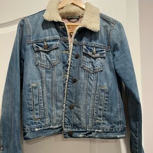 Hollister Sherpa Lined Jean Jacket